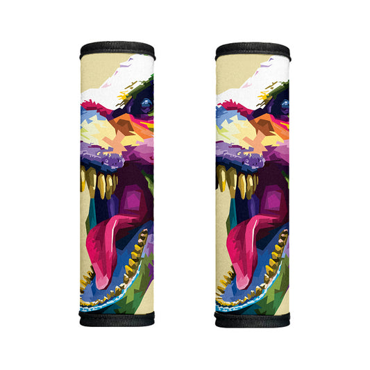 Colorful Tyrannosaurus Rex Print Handle Covers