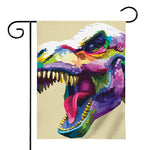 Colorful Tyrannosaurus Rex Print House Flag