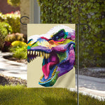 Colorful Tyrannosaurus Rex Print House Flag