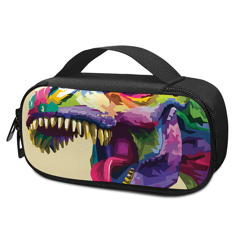 Colorful Tyrannosaurus Rex Print Insulin Cooler Travel Case
