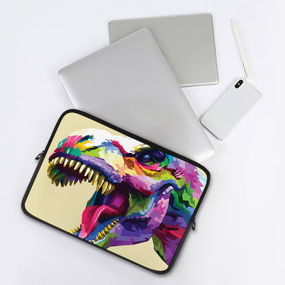 Colorful Tyrannosaurus Rex Print Laptop Sleeve