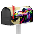 Colorful Tyrannosaurus Rex Print Mailbox Cover
