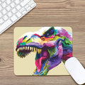 Colorful Tyrannosaurus Rex Print Mouse Pad