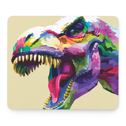 Colorful Tyrannosaurus Rex Print Mouse Pad
