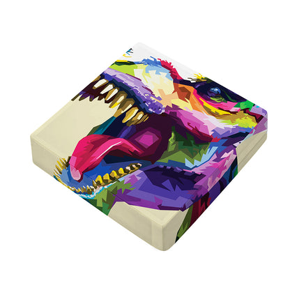 Colorful Tyrannosaurus Rex Print Outdoor Seat Cushion Cover