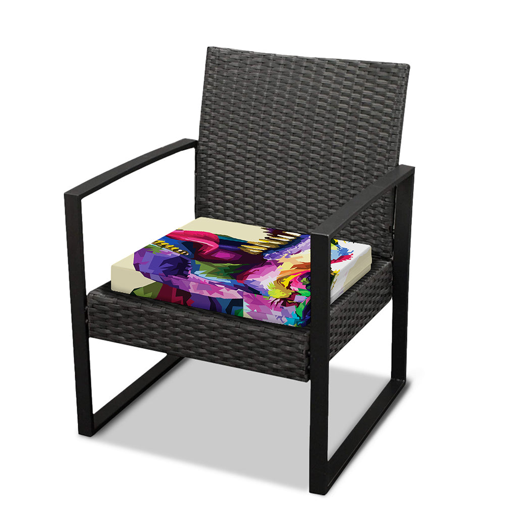 Colorful Tyrannosaurus Rex Print Outdoor Seat Cushion Cover