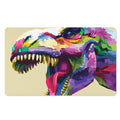 Colorful Tyrannosaurus Rex Print Polyester Doormat