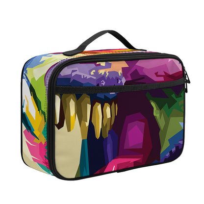 Colorful Tyrannosaurus Rex Print Portable Lunch Bag