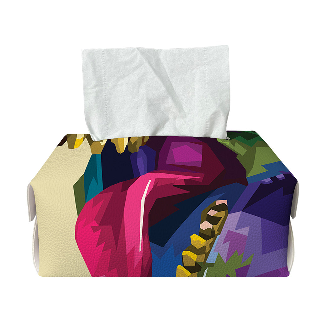 Colorful Tyrannosaurus Rex Print Rectangle Tissue Box Cover