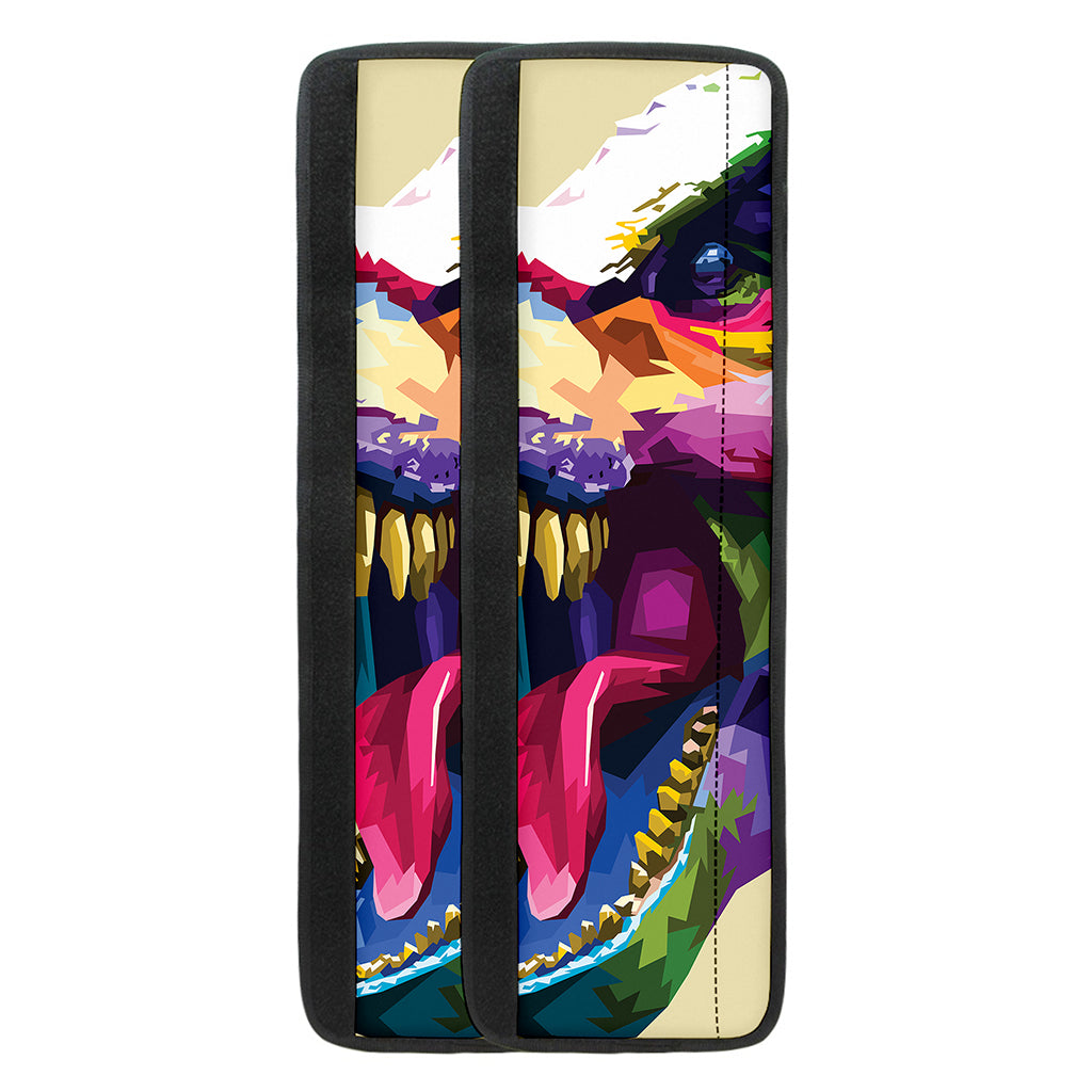 Colorful Tyrannosaurus Rex Print Refrigerator Handle Covers