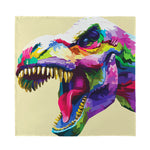 Colorful Tyrannosaurus Rex Print Silk Bandana