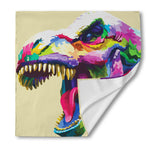 Colorful Tyrannosaurus Rex Print Silk Bandana