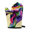 Colorful Tyrannosaurus Rex Print Single Oven Mitt