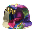 Colorful Tyrannosaurus Rex Print Snapback Cap