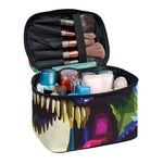 Colorful Tyrannosaurus Rex Print Travel Makeup Bag