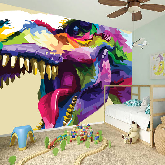 Colorful Tyrannosaurus Rex Print Wall Sticker