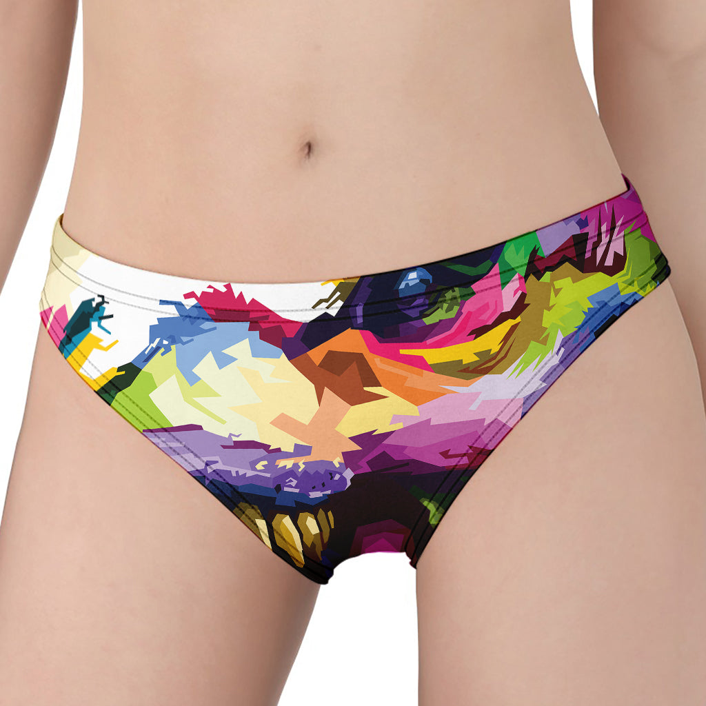 Colorful Tyrannosaurus Rex Print Women's Panties