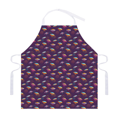 Colorful UFO Pattern Print Adjustable Apron