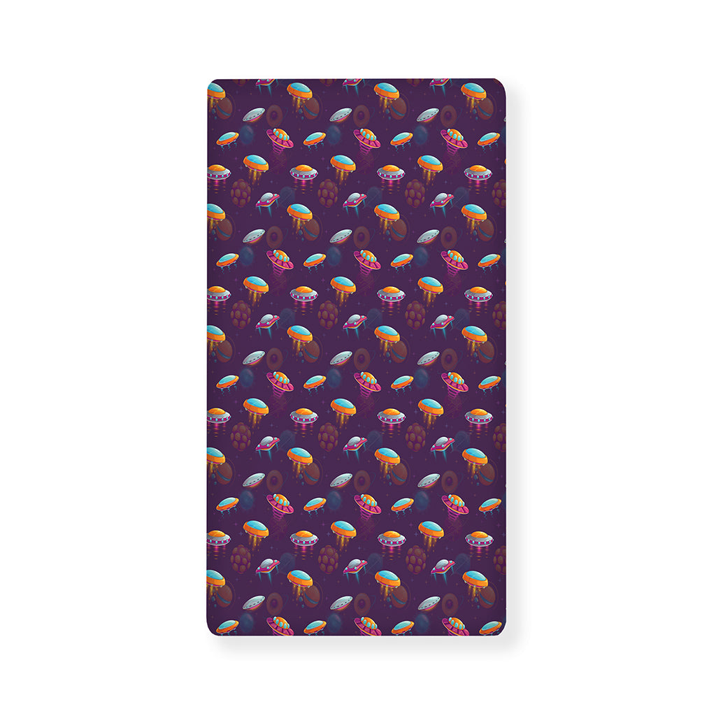 Colorful UFO Pattern Print Baby Crib Sheet