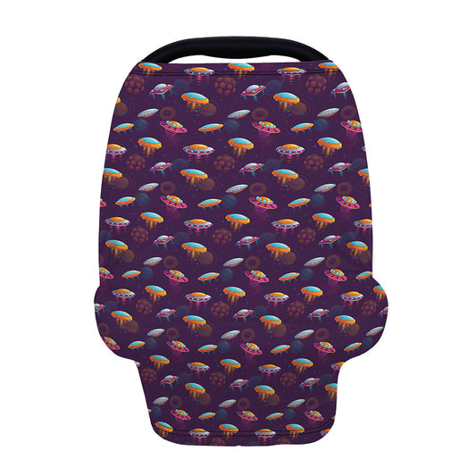 Colorful UFO Pattern Print Baby Seat Cover