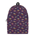 Colorful UFO Pattern Print School Backpack