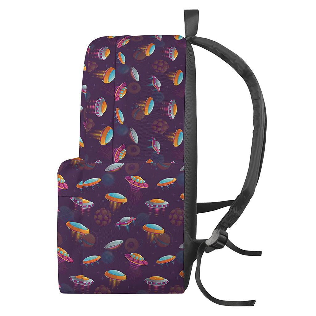 Colorful UFO Pattern Print Backpack