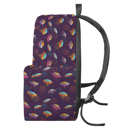 Colorful UFO Pattern Print Backpack