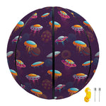 Colorful UFO Pattern Print Basketball