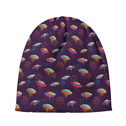 Colorful UFO Pattern Print Beanie