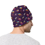 Colorful UFO Pattern Print Beanie