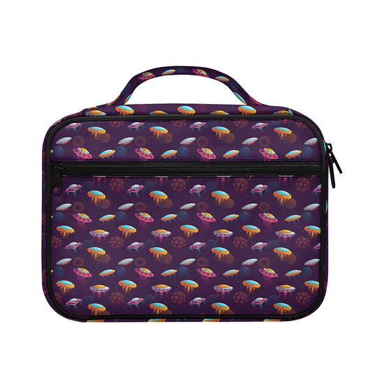 Colorful UFO Pattern Print Briefcase Bible Bag