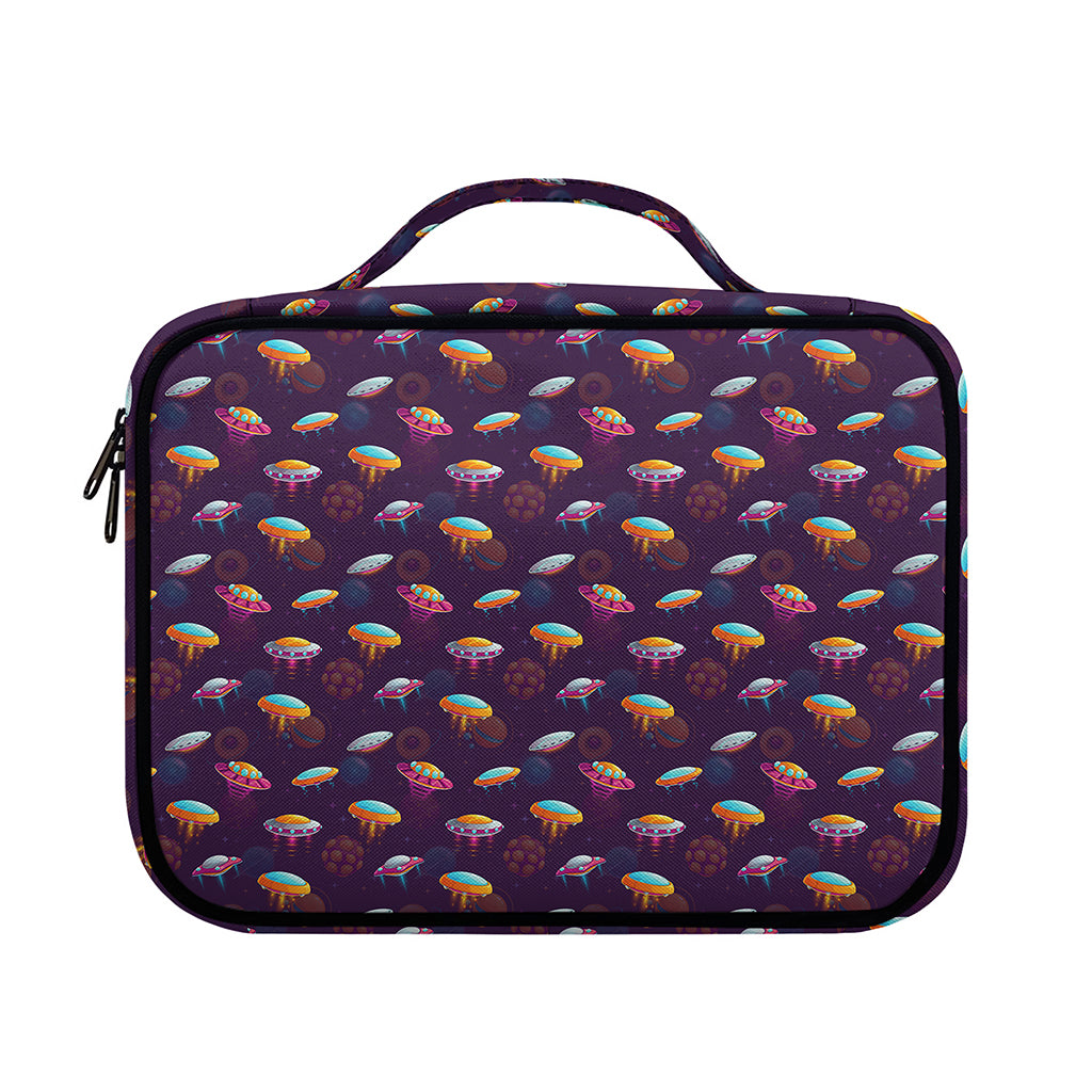 Colorful UFO Pattern Print Briefcase Bible Bag