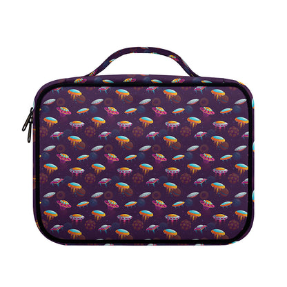 Colorful UFO Pattern Print Briefcase Bible Bag