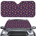 Colorful UFO Pattern Print Car Windshield Sun Shade