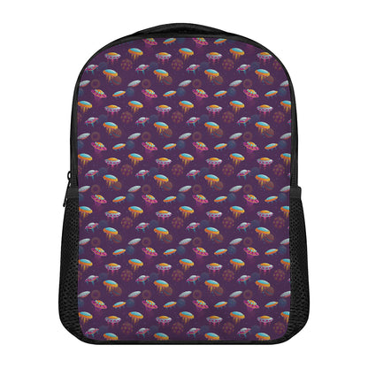 Colorful UFO Pattern Print Casual Backpack