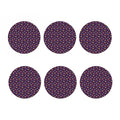 Colorful UFO Pattern Print Coaster Set