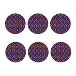 Colorful UFO Pattern Print Coaster Set
