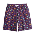 Colorful UFO Pattern Print Cotton Shorts