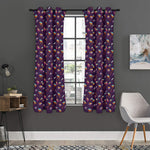 Colorful UFO Pattern Print Curtain