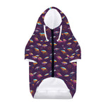 Colorful UFO Pattern Print Dog Zip Up Hoodie