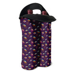 Colorful UFO Pattern Print Double Neoprene Wine Tote