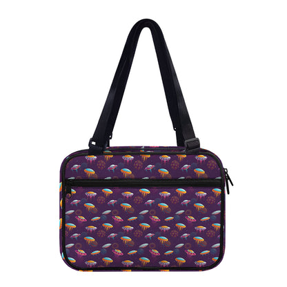 Colorful UFO Pattern Print Double Strap Bible Bag