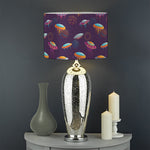 Colorful UFO Pattern Print Drum Lamp Shade