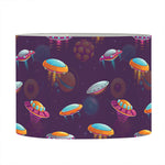 Colorful UFO Pattern Print Drum Lamp Shade