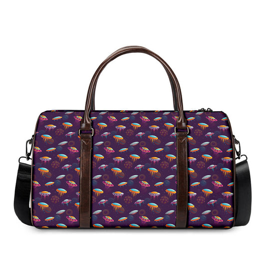 Colorful UFO Pattern Print Duffle Bag