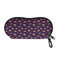 Colorful UFO Pattern Print Glasses Case
