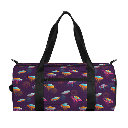 Colorful UFO Pattern Print Gym Bag