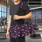 Colorful UFO Pattern Print Gym Bag