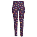 Colorful UFO Pattern Print High-Waisted Pocket Leggings