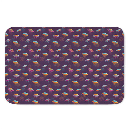 Colorful UFO Pattern Print Indoor Door Mat